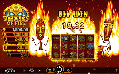 9 Masks of Fire Slot Mobile
