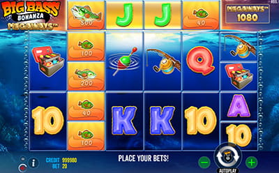 The Big Bass Bonanza Megaways Slot Game at the Royal Panda Irish Online Casino