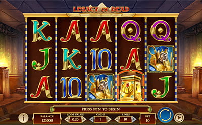 The Legacy of Dead Slot Game at the Casimba Irish Online Casino