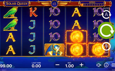 The Solar Queen Slot Game at the Nitro Irish Online Casino