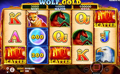Wolf Gold Slot Bonus game
