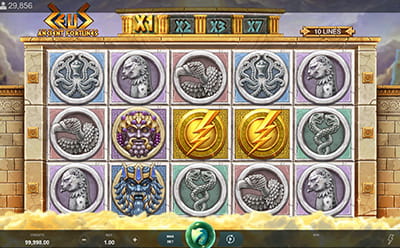 The Zeus Ancient Fortunes Slot Game at the Betway Irish Online Casino